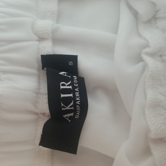 Mini skirt white DOUBLE MESH CARGO SKIRT - Picture 13 of 13